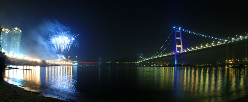Tsing Ma bridge and the Park Island