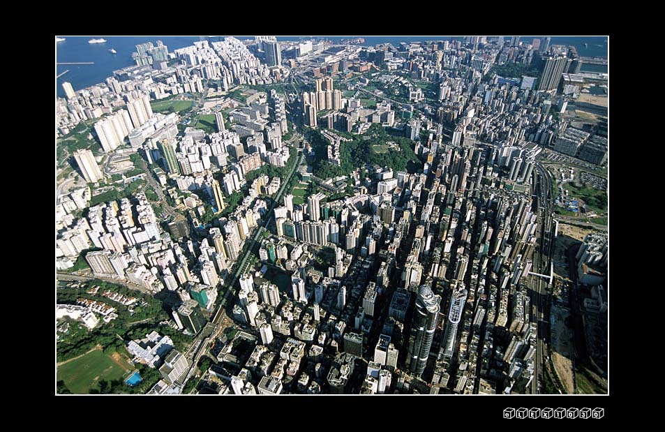 Aerial view of Tsim Sha Tsui