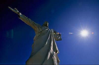 Cristo luz com brilho do sol, Balnerio de Cambori