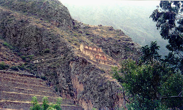 Again, looking up steps of Ollantaytambo fortress area