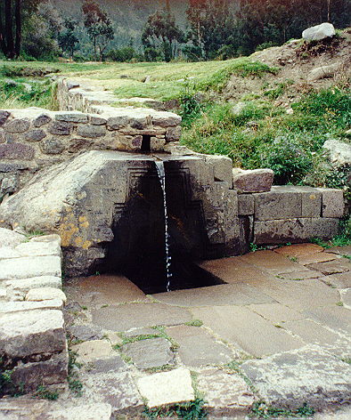 A fountain right outside the resting spot a few shots back