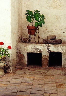 Many nuns' homes had private courtyards.
