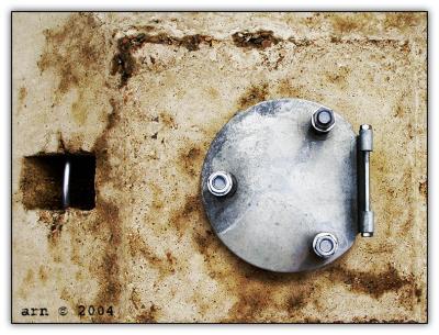 metal on concrete