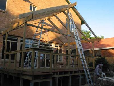 roof structure ready for battons