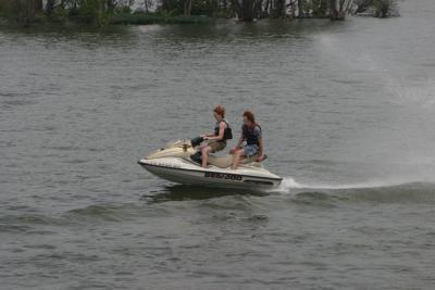 Jumping the wake