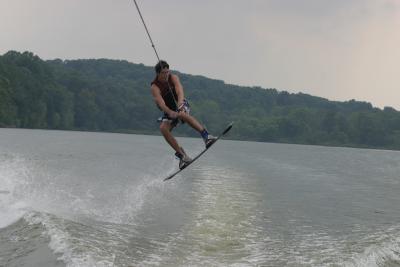 Ryan wakeboarding