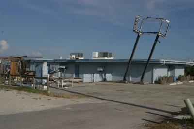 Sandys Raw Bar building. Structurally looks ok, but lots of water damage.