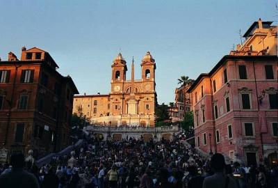 Evening at the Spanish Steps