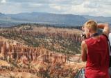Taking photos from Bryce Point