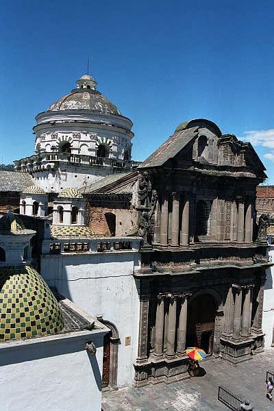 Quito Cathedral seen from the Centro Cultural
