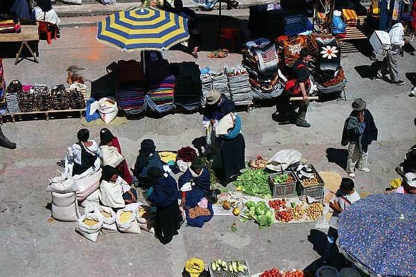 The Market in Otavalo also runs other days of the week