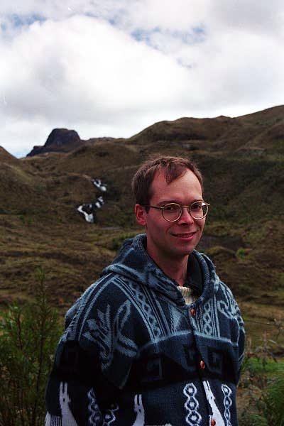 13,000 feet up in the Andes it's cold, even near the Equator, Cajas National Park