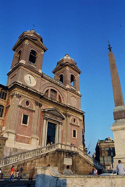 Church of Trinita dei Monti above the Spanish Steps