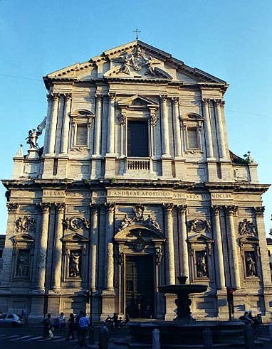Facade, Church of Sant' Andrea Della Valle (1661-1667)