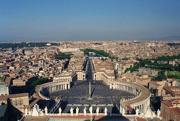 View of St. Peter's Square from the Dome