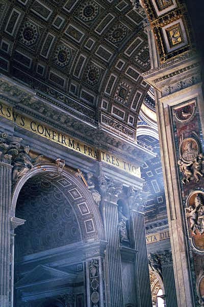 Nave with a ray of light, St. Peter's Basilica