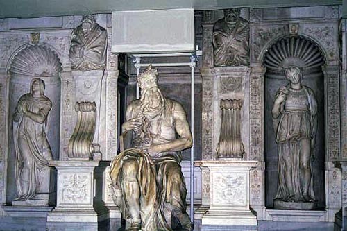 Michaelangelo's Moses, Tomb of Pope Julius II, San Pietro in Vincoli
