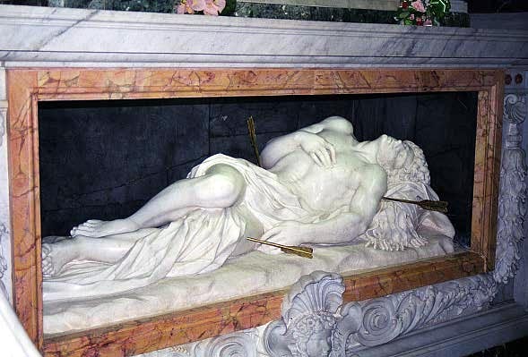 Saint Sebastian at the Catacombs, Antonio Giorgetti, pre-1670, San Sebastiano alle Catacombe, Rome
