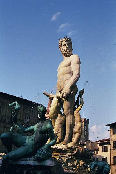 Neptune Fountain, by Giambologna, 1575, Piazza Vecchio, Florence
