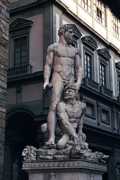 Hercules and Cacus, by Bandinelli, 1534, Piazza Vecchio, Florence