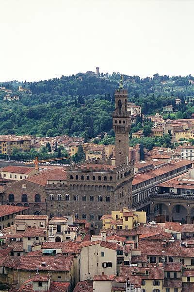 View south towards the Palazzo Vecchio