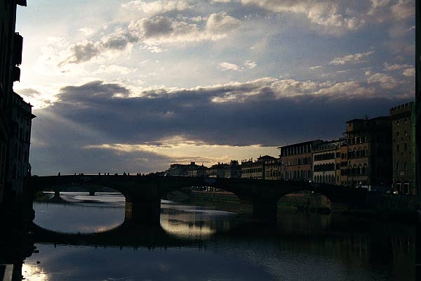 Dusk over the Arno, Florence