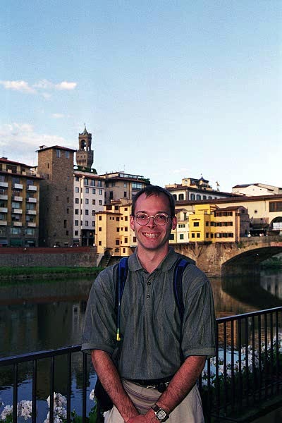 Roy near the Ponte Vecchio, Florence.