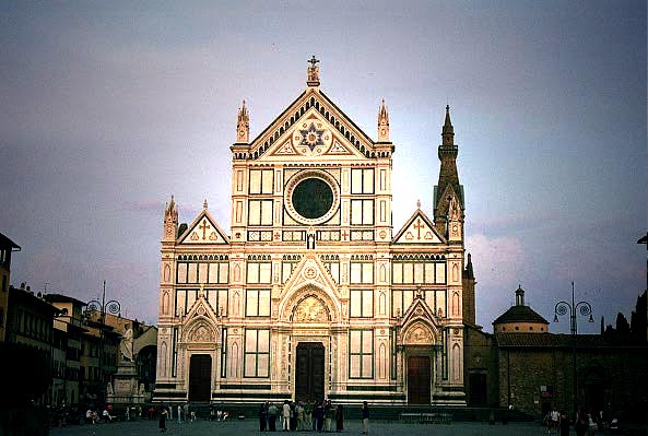 Church of Santa Croce, Florence, Repository of Famous Italians (photoshop lighting)