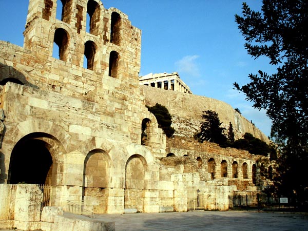 Odeon of Herod Atticus (161 B.C.) at the foot of the Acropolis