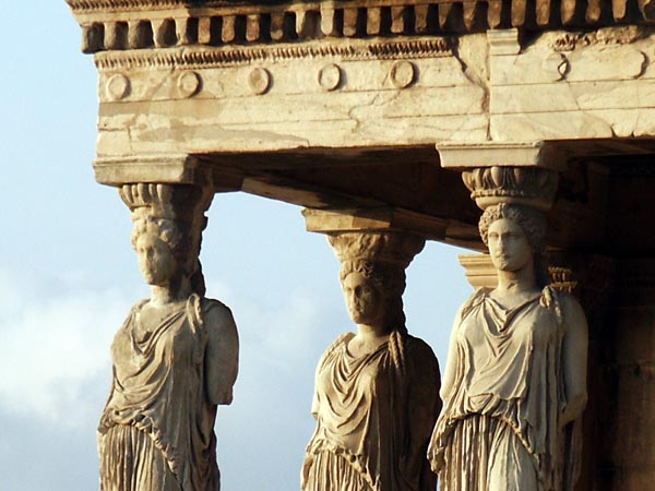 Kariatides (Porch of the Caryatids 407 B.C.), Erechtheion