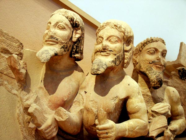 Erechtheus Battling Hercules, 550 B.C., Acropolis Museum