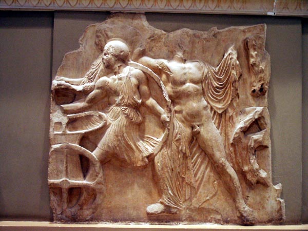 Pieces from the Panathenaic frieze, Acropolis Museum