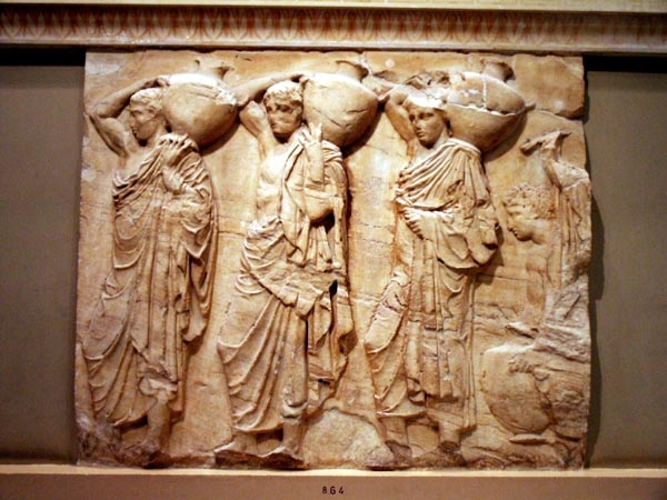 Pieces from the Panathenaic frieze, Acropolis Museum