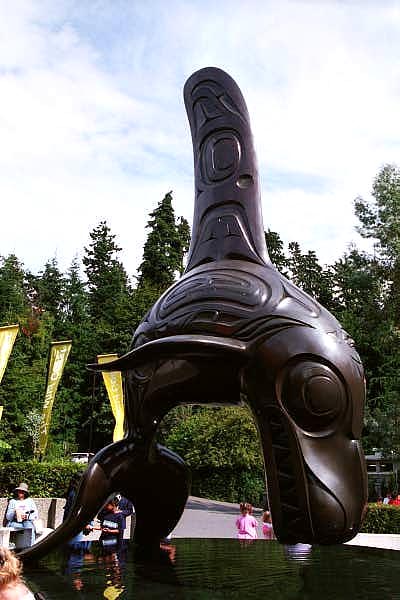 Native Orca Sculpture, Vancouver Aquarium