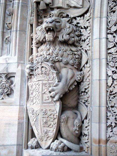 The Lion makes up the other half of the British Coat of Arms