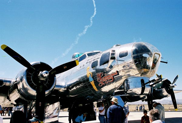 Confederate Air Force B-17 Sentinental Journey at Davis-Monthan AFB airshow 3/2003