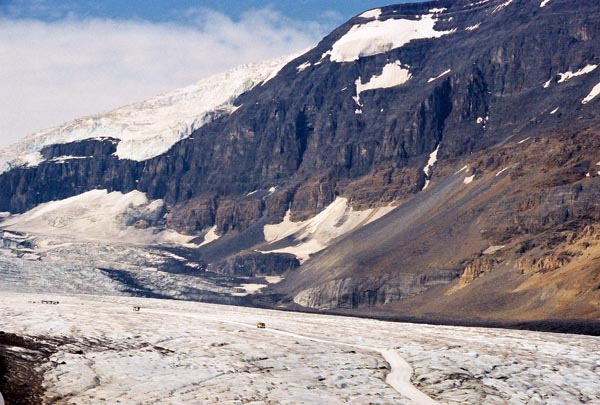 Ice road on the Glacier