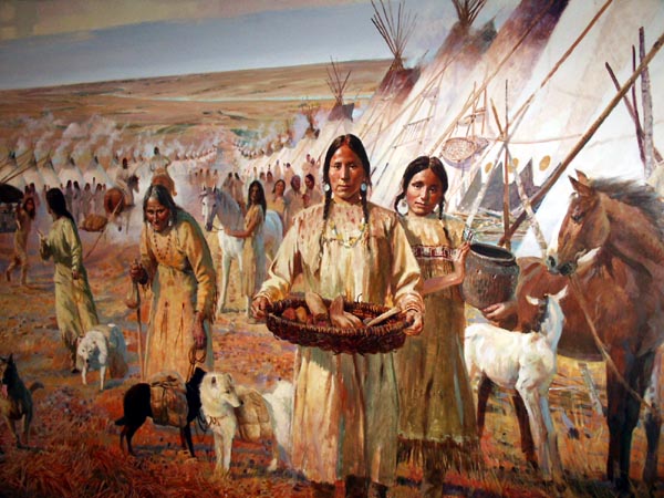 Royal Alberta Museum - Mural of Life on the Plains