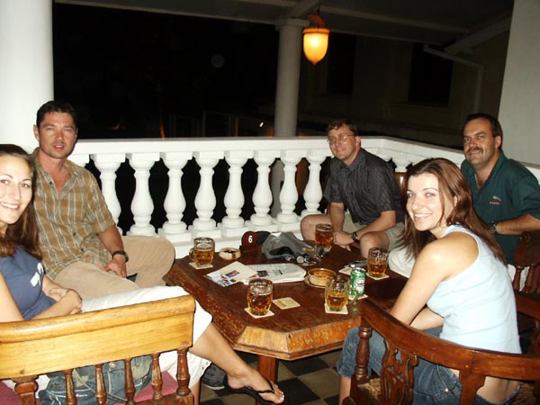 The crew at the Galle Face Hotel