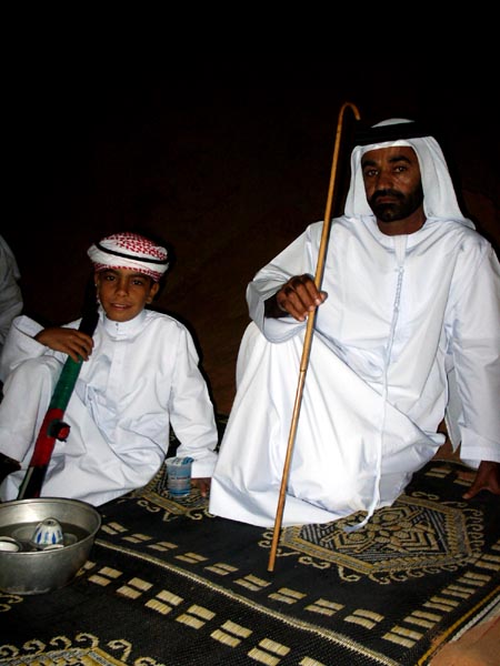 Emirati man and young boy, Dubai