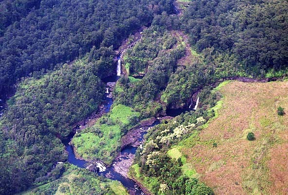 Waterfalls abound along the north side of the Big Island