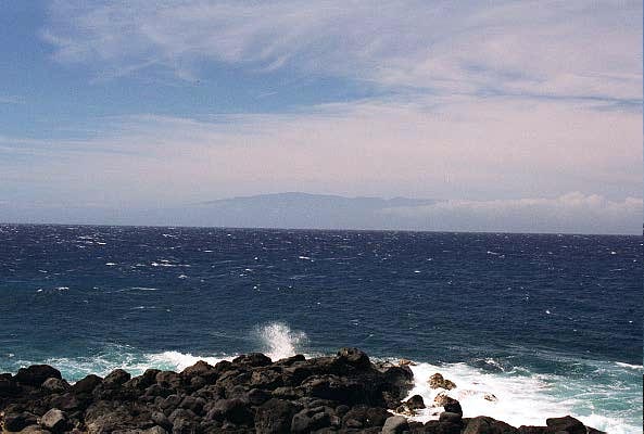 Upolu Point looking across to Haleakala on Maui