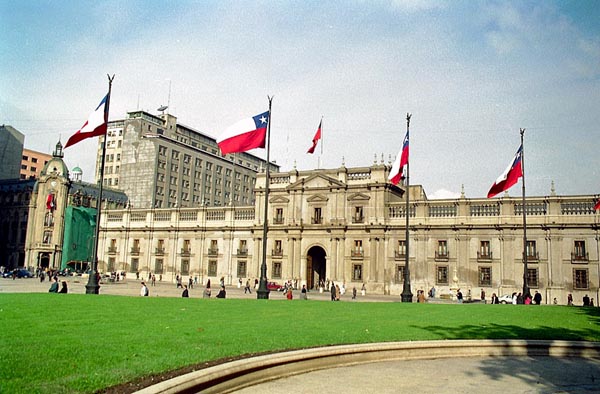 Palacio de la Mondeda, the Chilean President's residence in Santiago