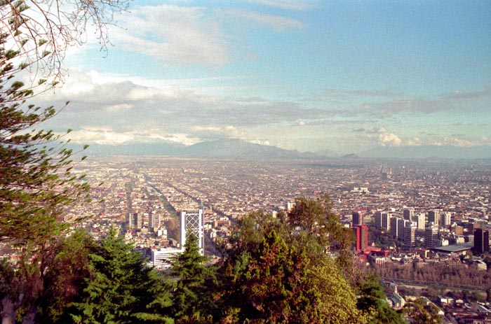 View of Santiago from Cerro San Cristobal