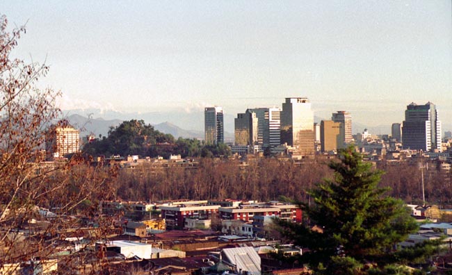 Cerro Santa Lucia and Central Santiago
