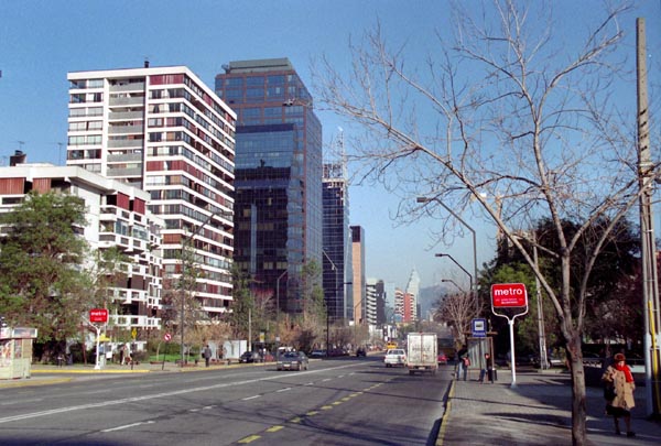 Las Condes, a modern, upscale area of Santiago