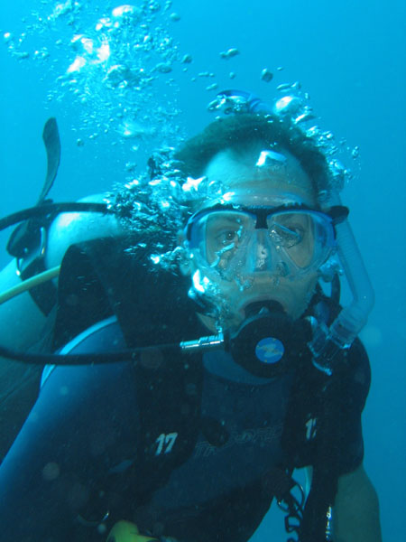 Roy diving at Ko Racha Yai