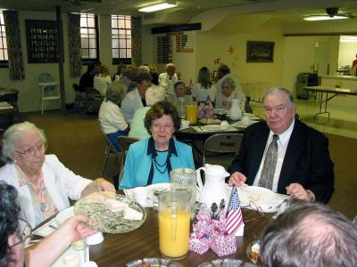 Ruth, Sue and Bob at Reception  7-20-03