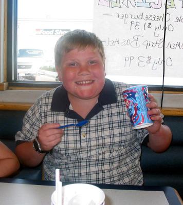 Mick at Dairy Queen in Elk Point, SD