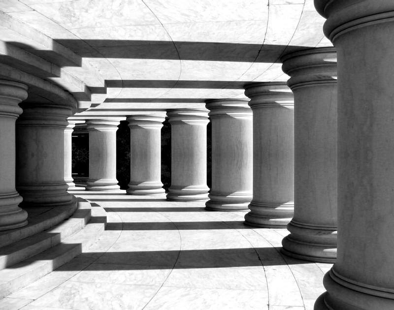 Jefferson Memorial abstract